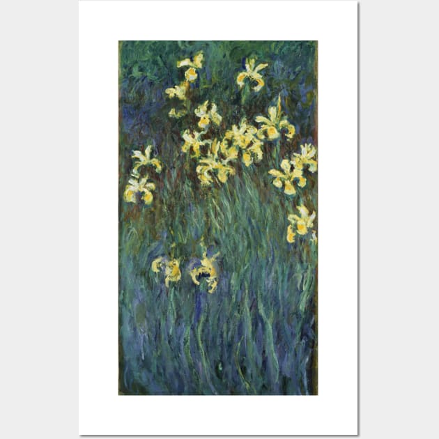 Yellow Irises by Claude Monet Wall Art by MasterpieceCafe